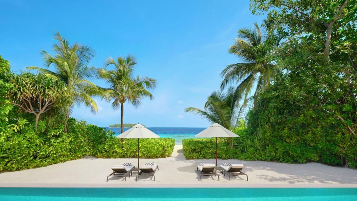 Two-bedroom Heavenly Beach Residence Pool at The Westin Maldives Miriandhoo Resort, view 7