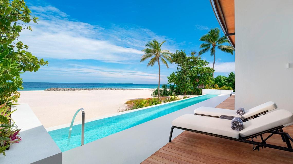 Two-bedroom Heavenly Beach Residence Pool at The Westin Maldives Miriandhoo Resort, view 8