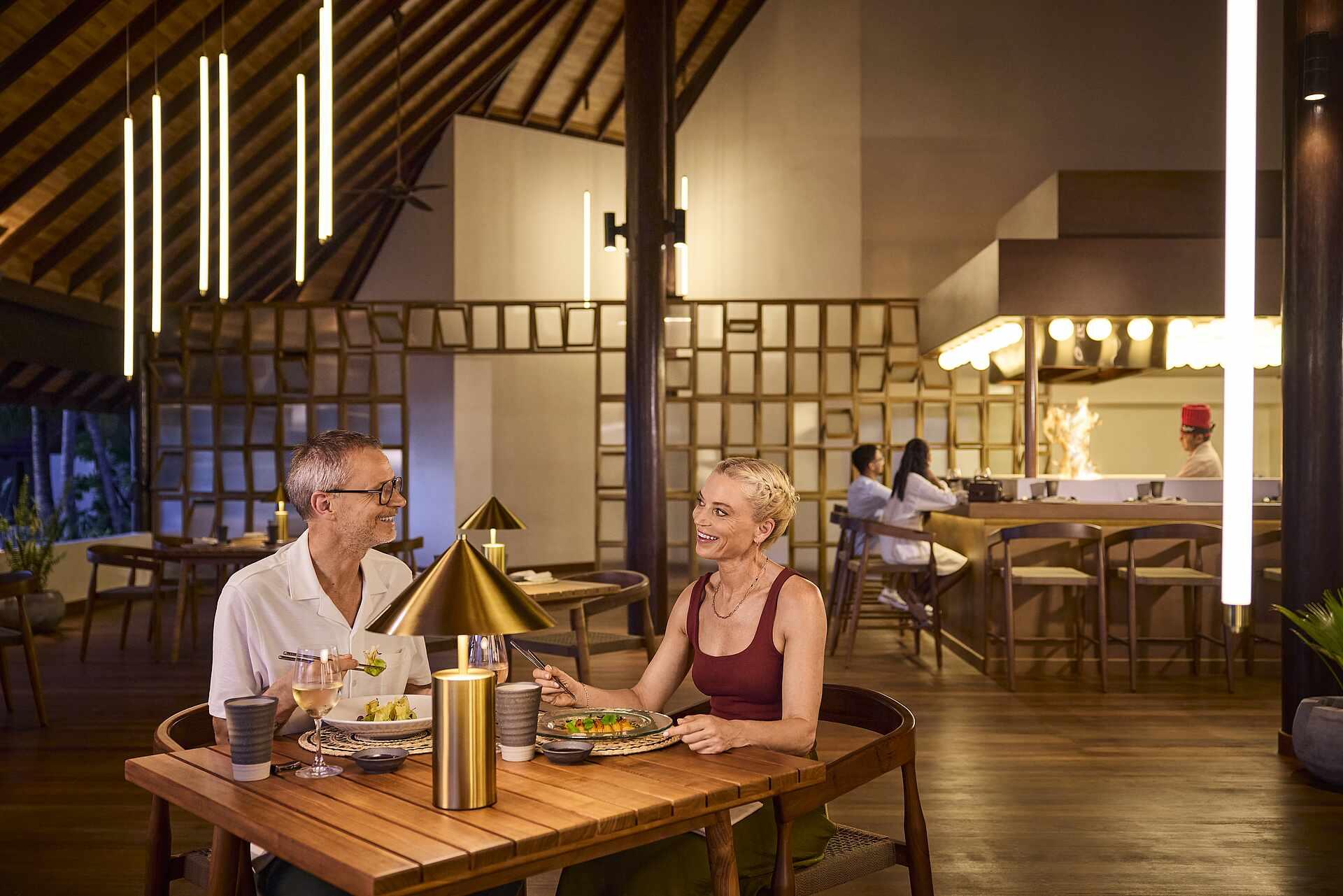 Teppanyaki Restaurant at ROBINSON MALDIVES