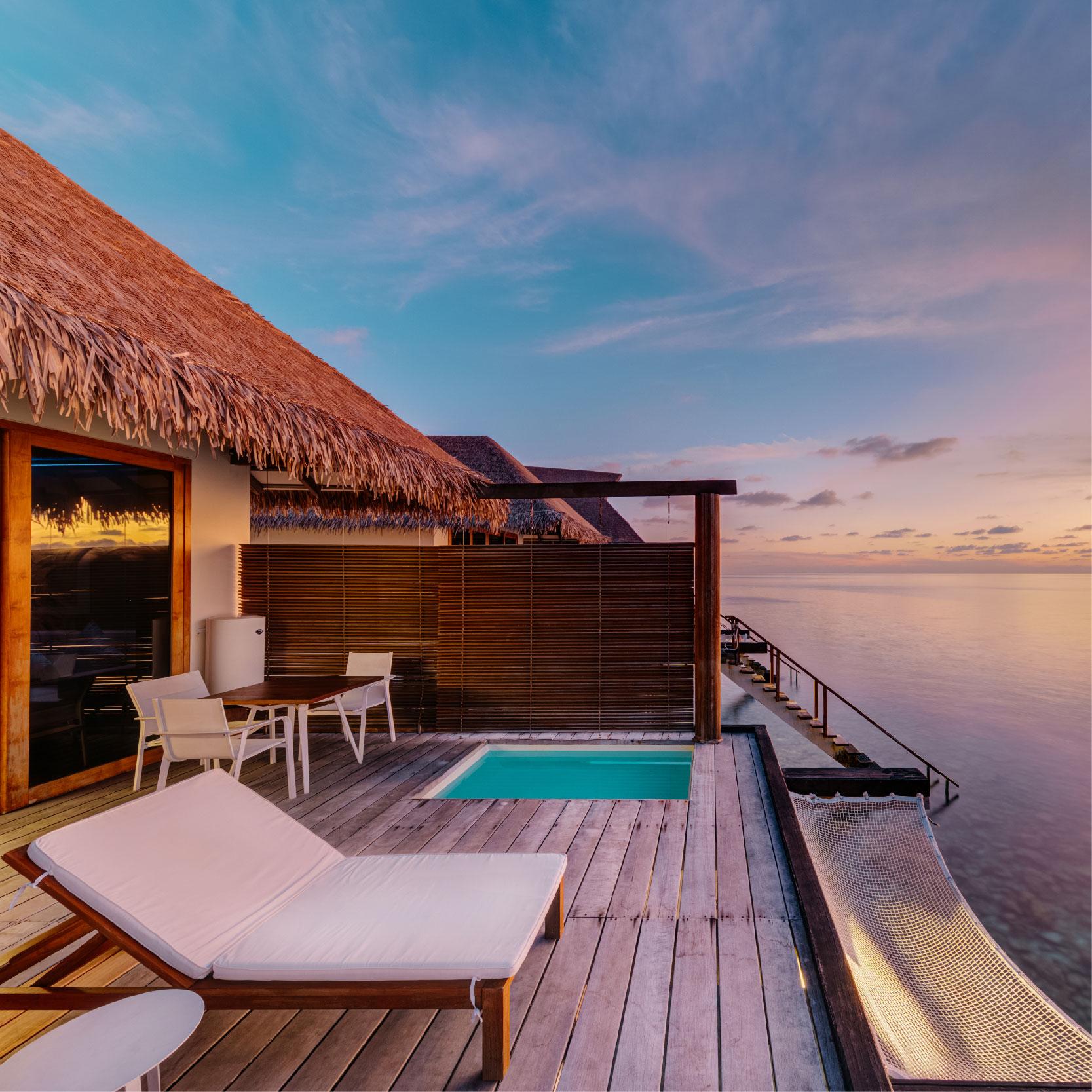 Sunset Water Bungalow with Jacuzzi at Cinnamon Velifushi, view 3