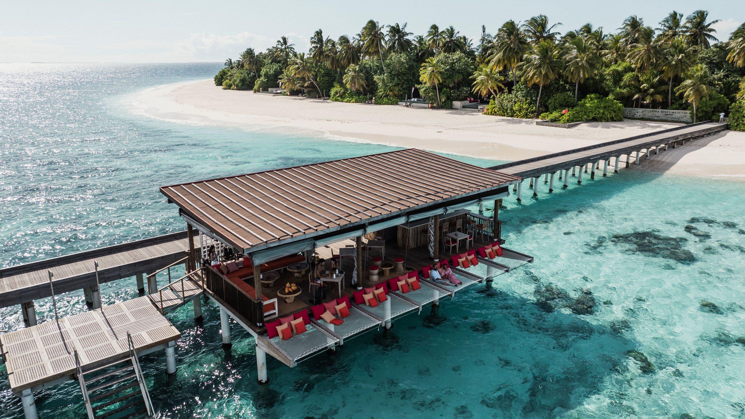 The Dive Bar & Snorkellers Lounge at Park Hyatt Maldives Hadahaa