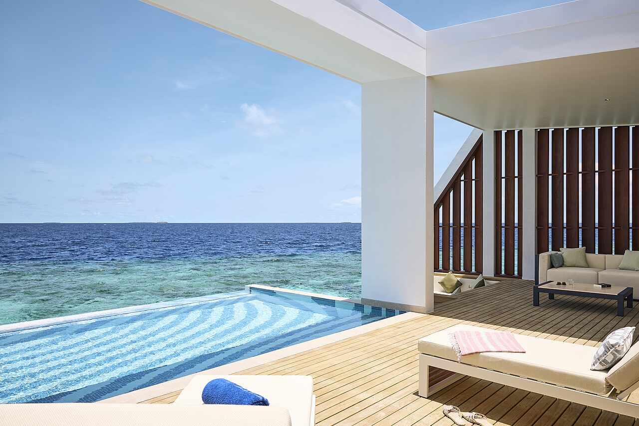 Funamadua One Bedroom Water Villa Pool at ROBINSON, view 2