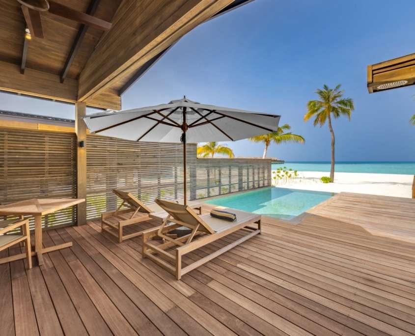 Sunset Beach Pool Villa at Nala Maldives Resort, view 1
