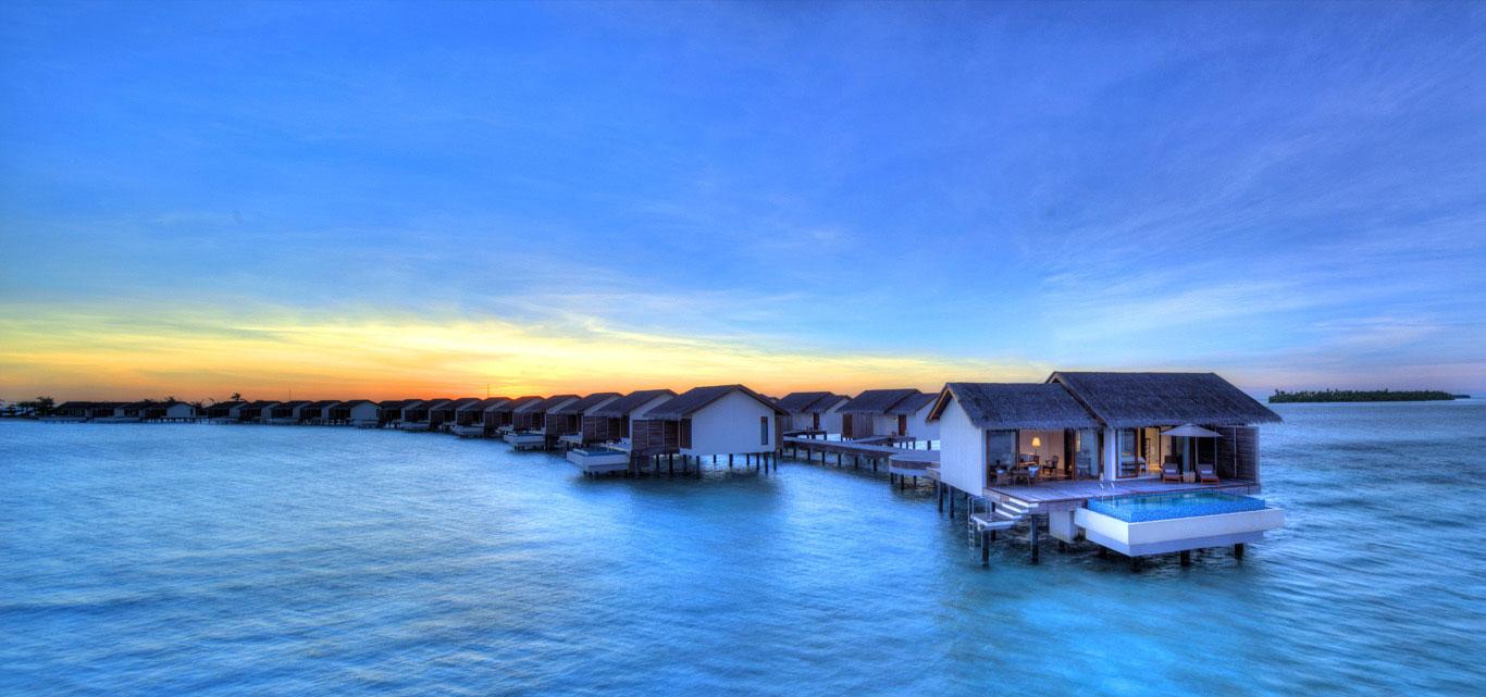 Deluxe Water Pool Villa at The Residence Maldives at Falhumaafushi, view 1