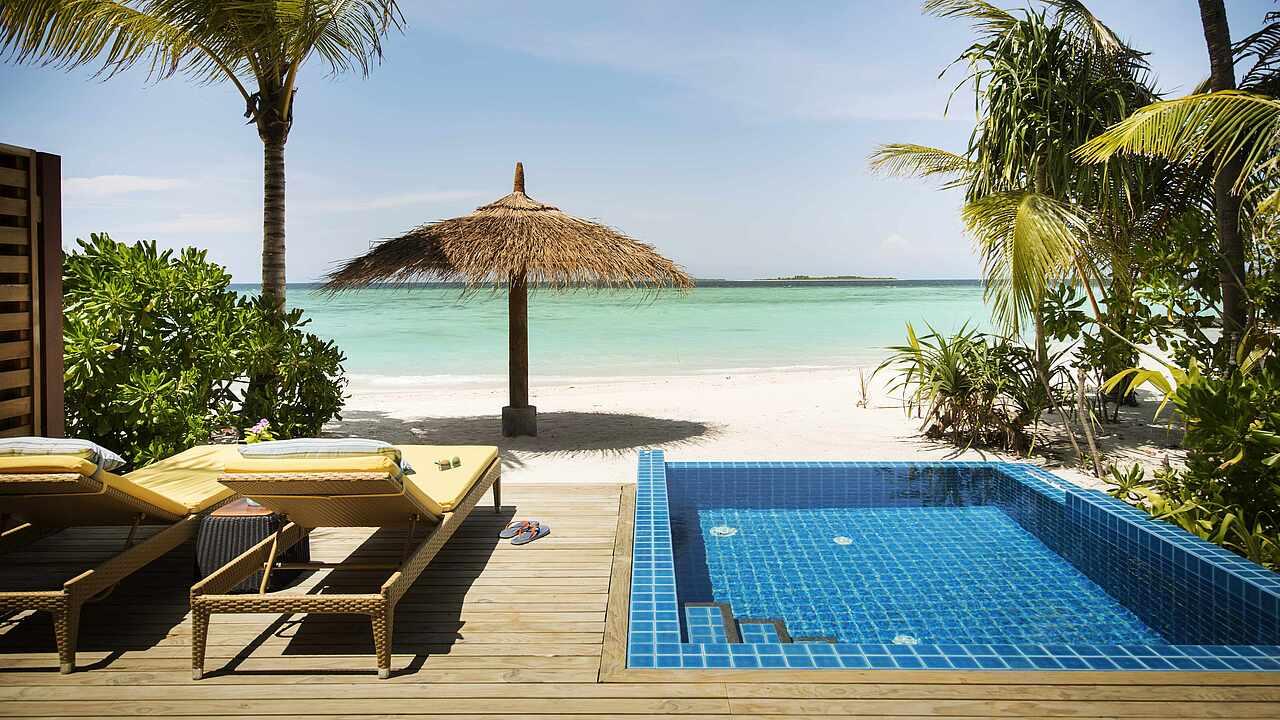 Beach Pool Bungalow at Robinson Club Noonu, view 2