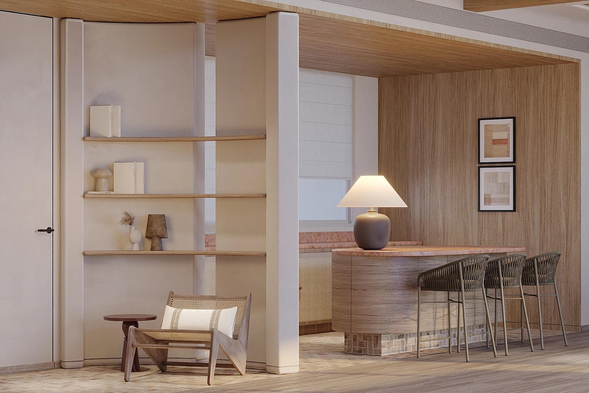 Two-Bedroom Water Residence with Pool