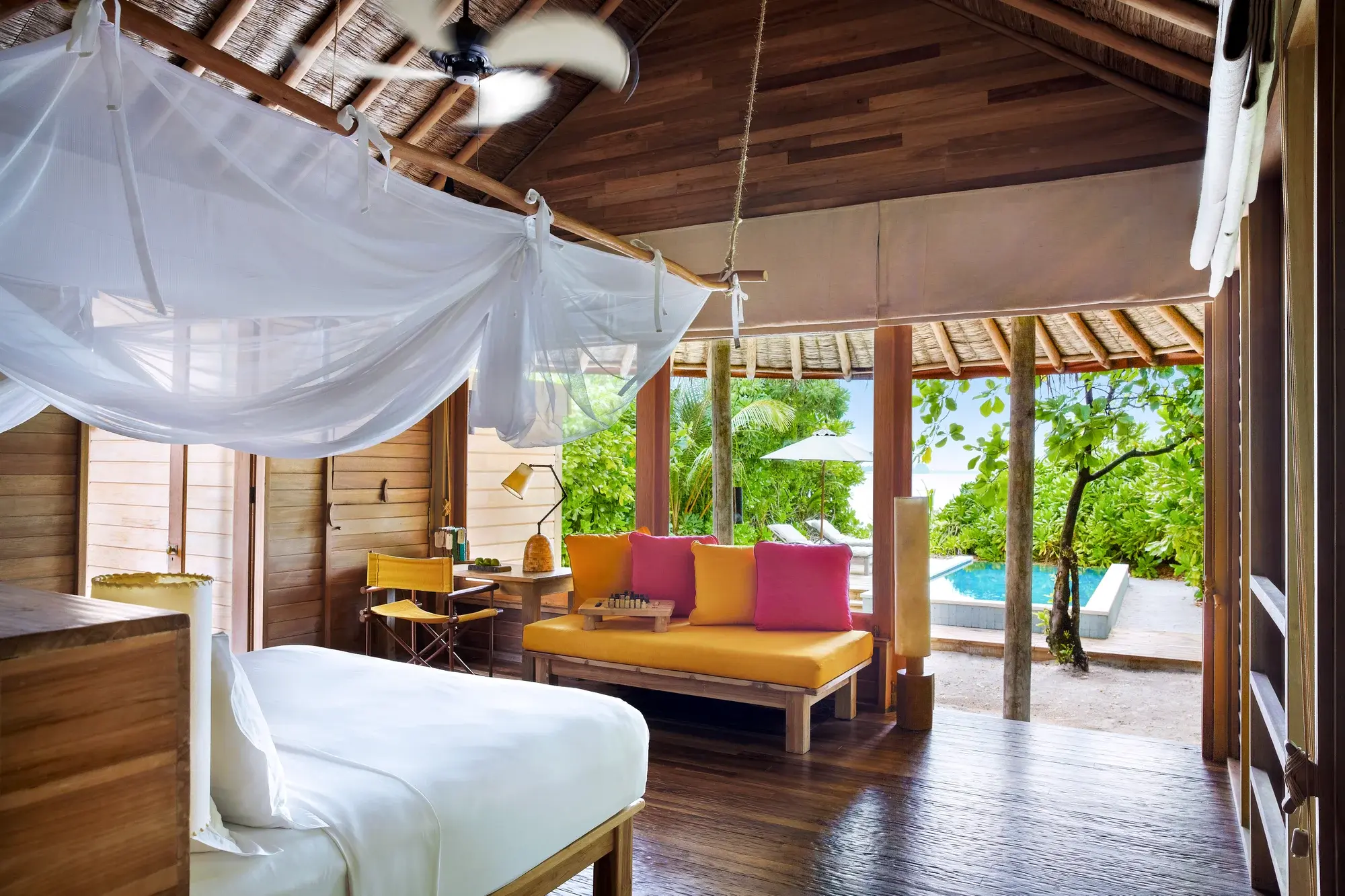 Ocean Beach Villa with Pool at Six Senses Laamu