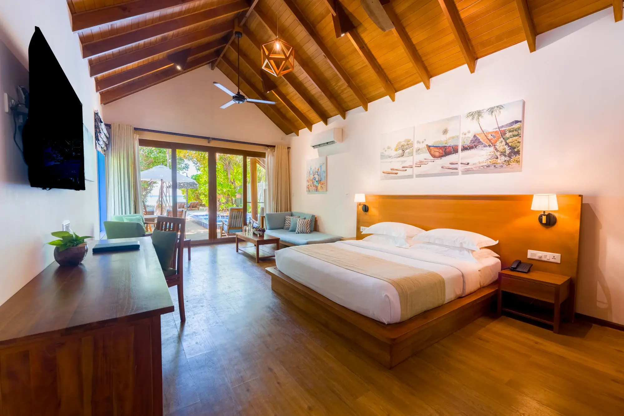 Deluxe Beach Pool Villa at Reethi Faru Resort, view 1