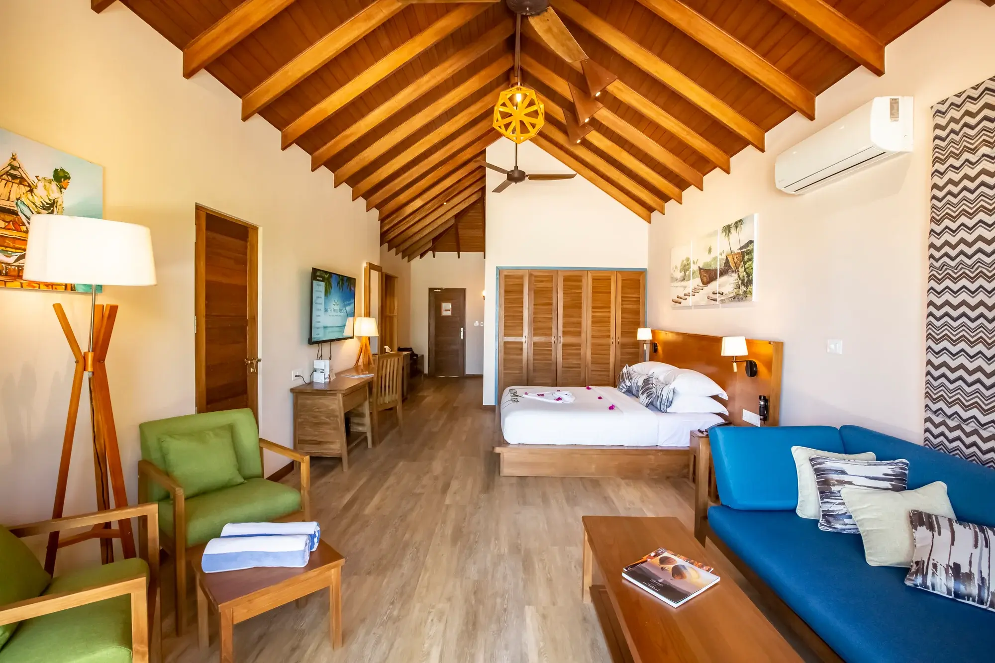 Two-Bedroom Deluxe Beach Suite at Reethi Faru Resort, view 1