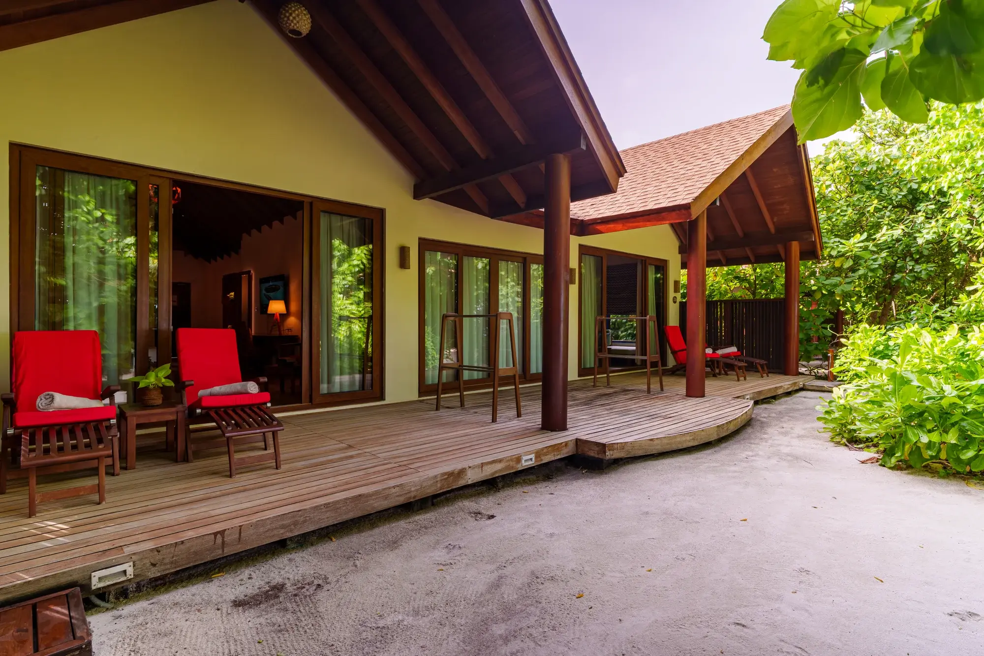 Two-Bedroom Deluxe Beach Suite at Reethi Faru Resort, view 4
