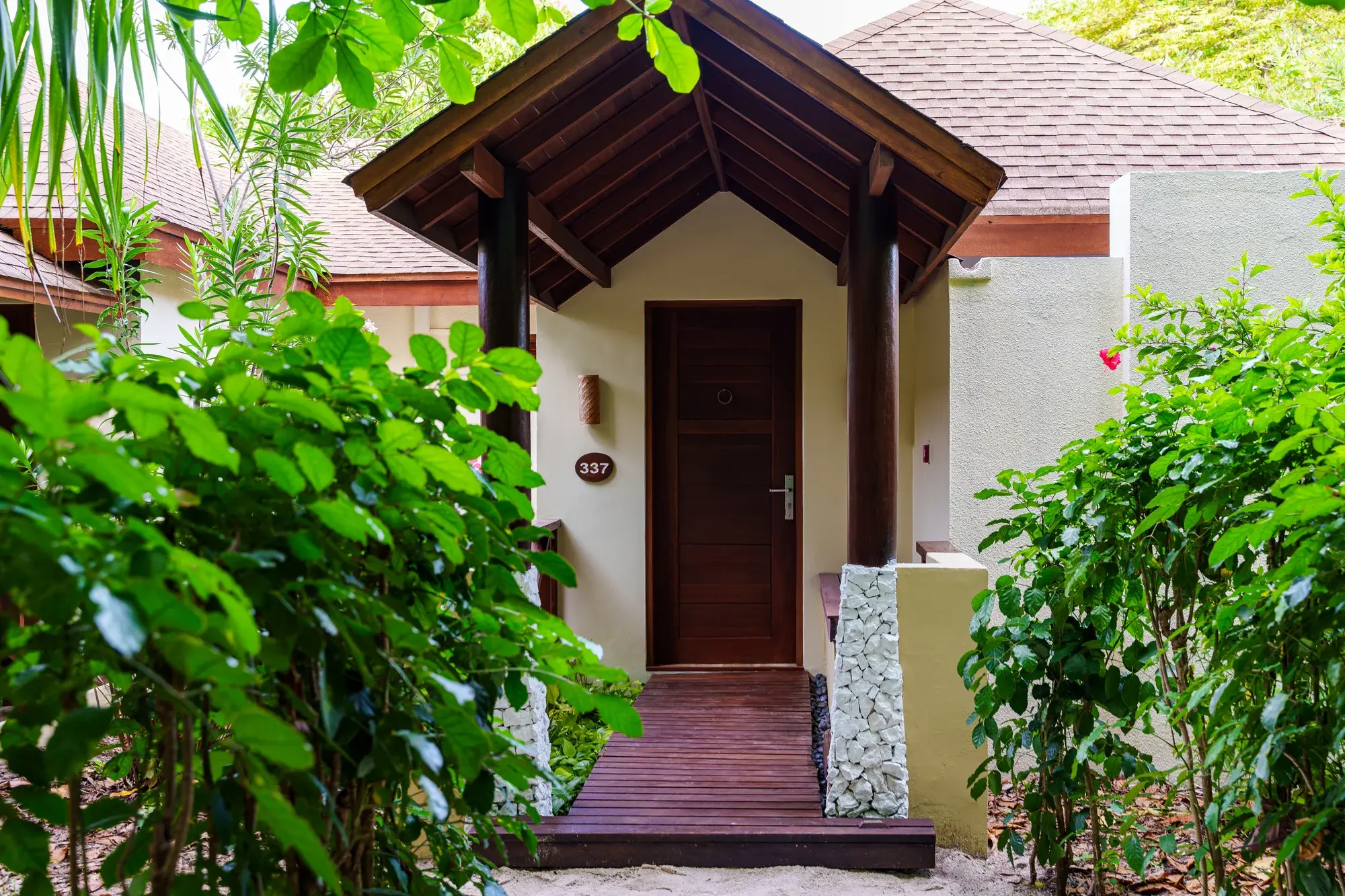 Deluxe Beach Villa at Reethi Faru Resort, view 5