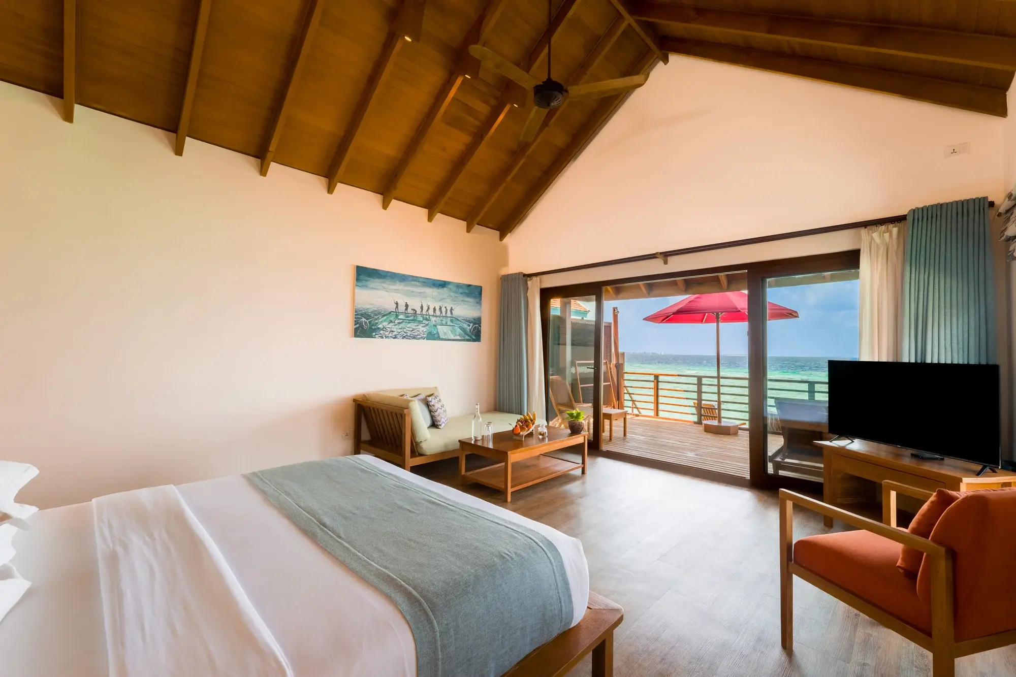 Water Villa at Reethi Faru Resort, view 2