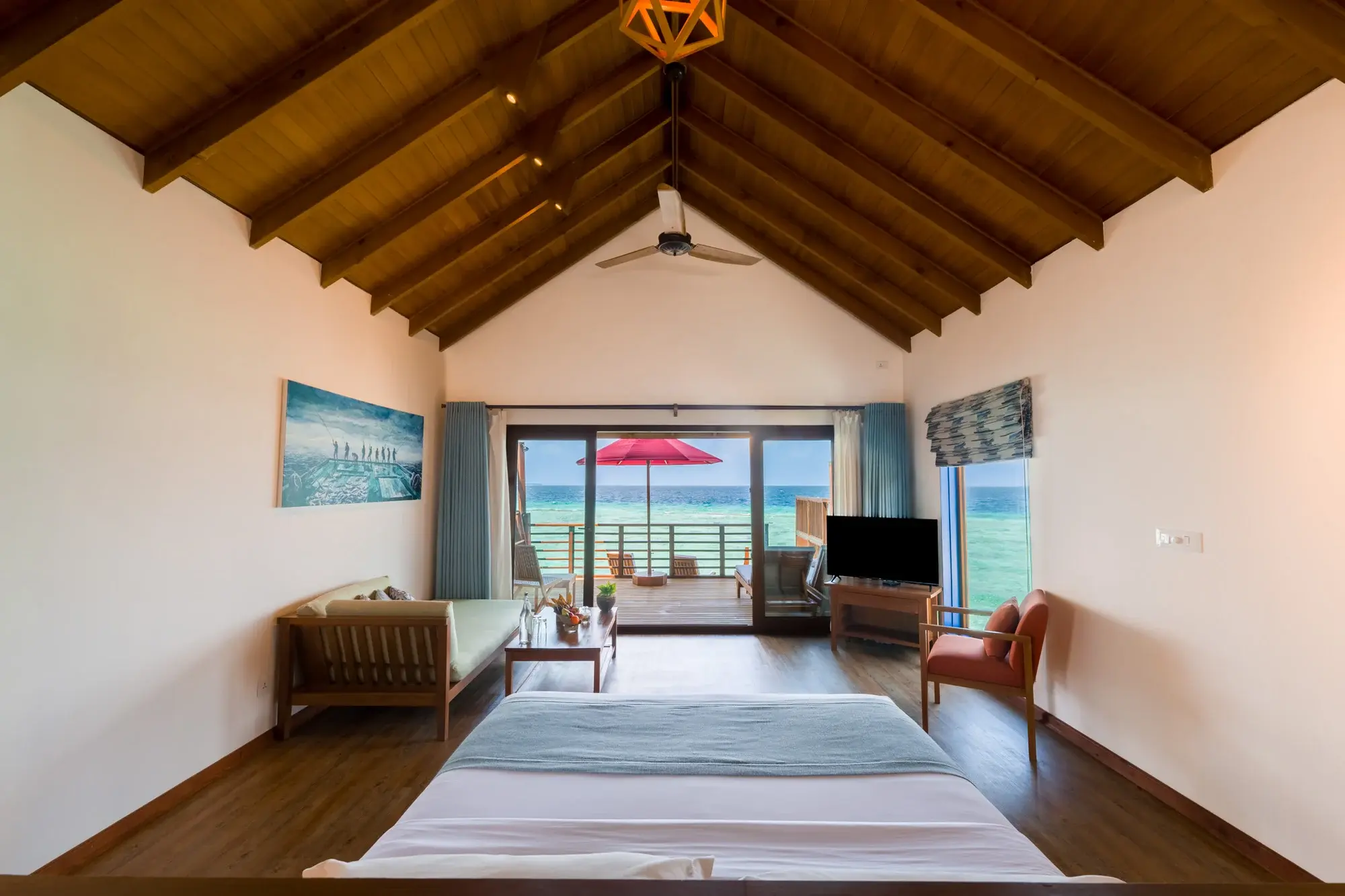 Water Villa at Reethi Faru Resort, view 3