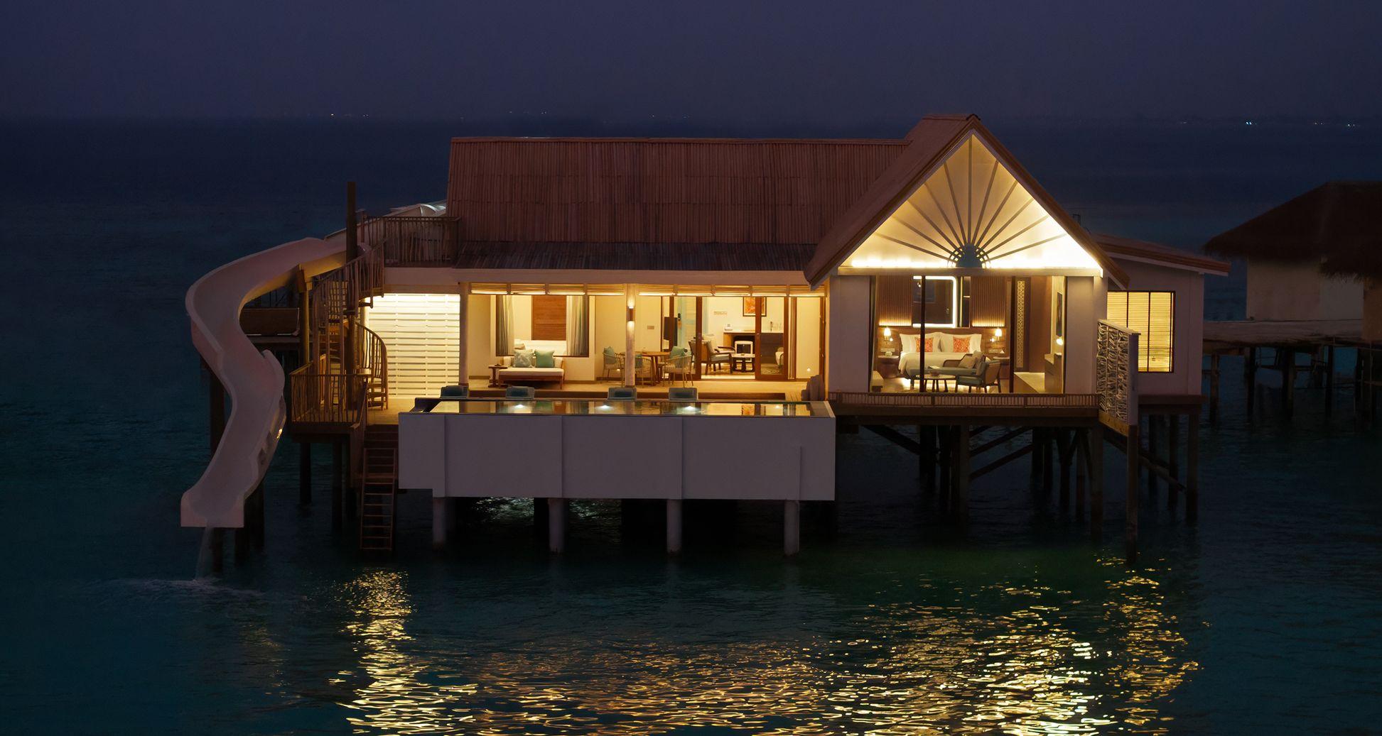 Sunset Family Water Pool Villa with Slide — 2 Bedroom at RAH GILI, view 1