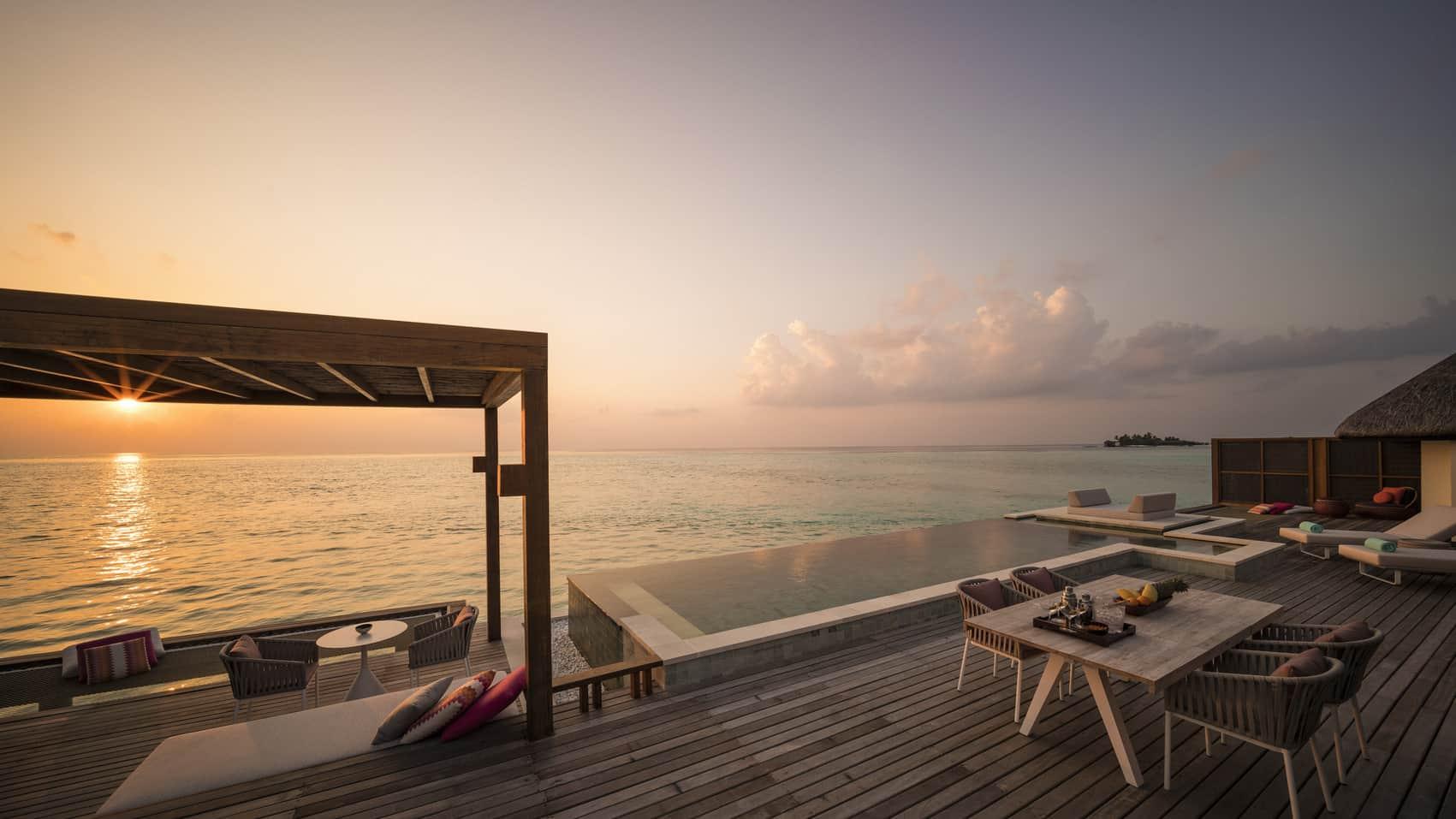 Sunset Two-Bedroom Water Suite at Four Seasons Resort Maldives at Kuda Huraa