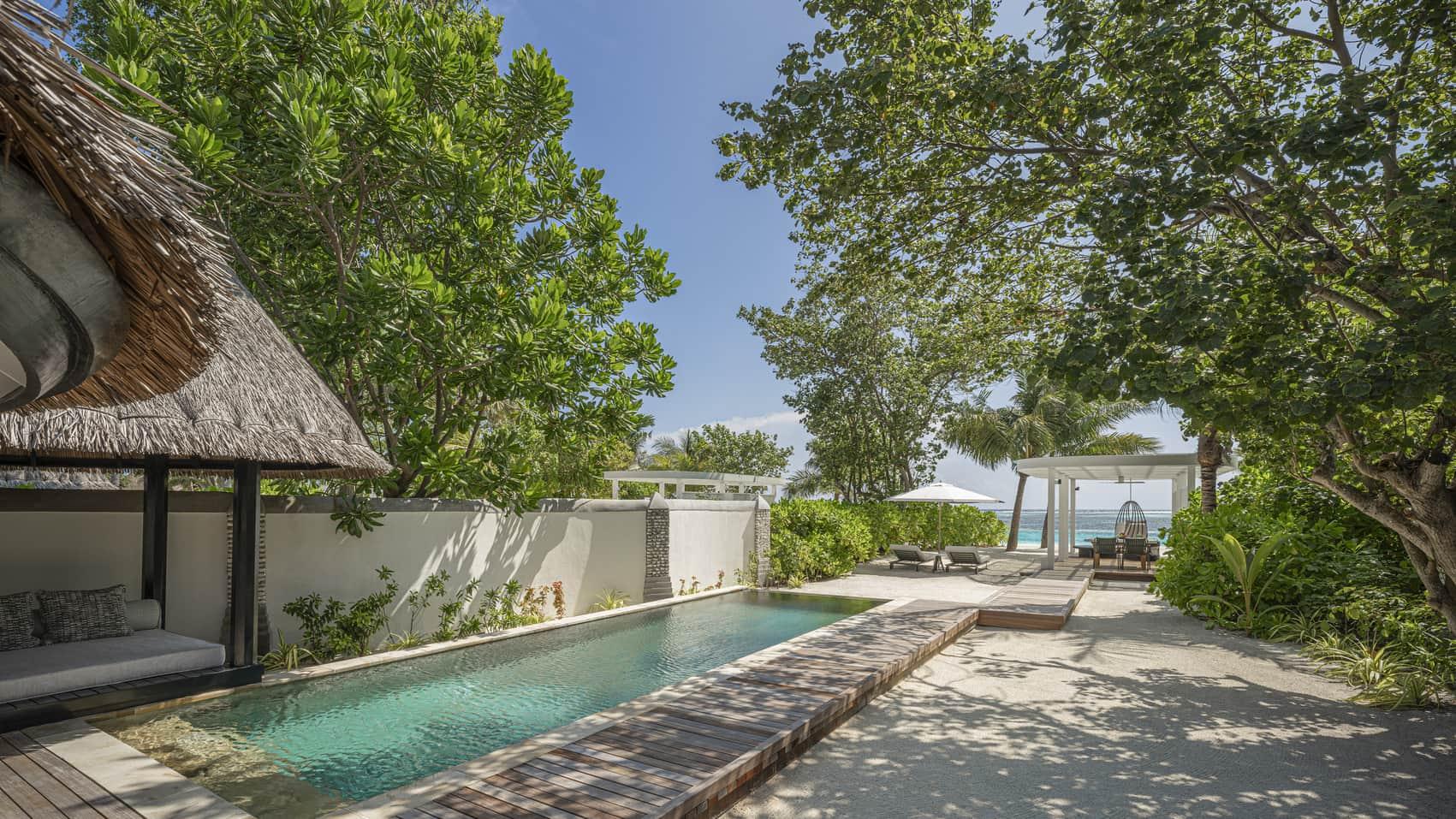 Sunrise Family Beach Villa with Pool at Four Seasons Resort Maldives at Kuda Huraa