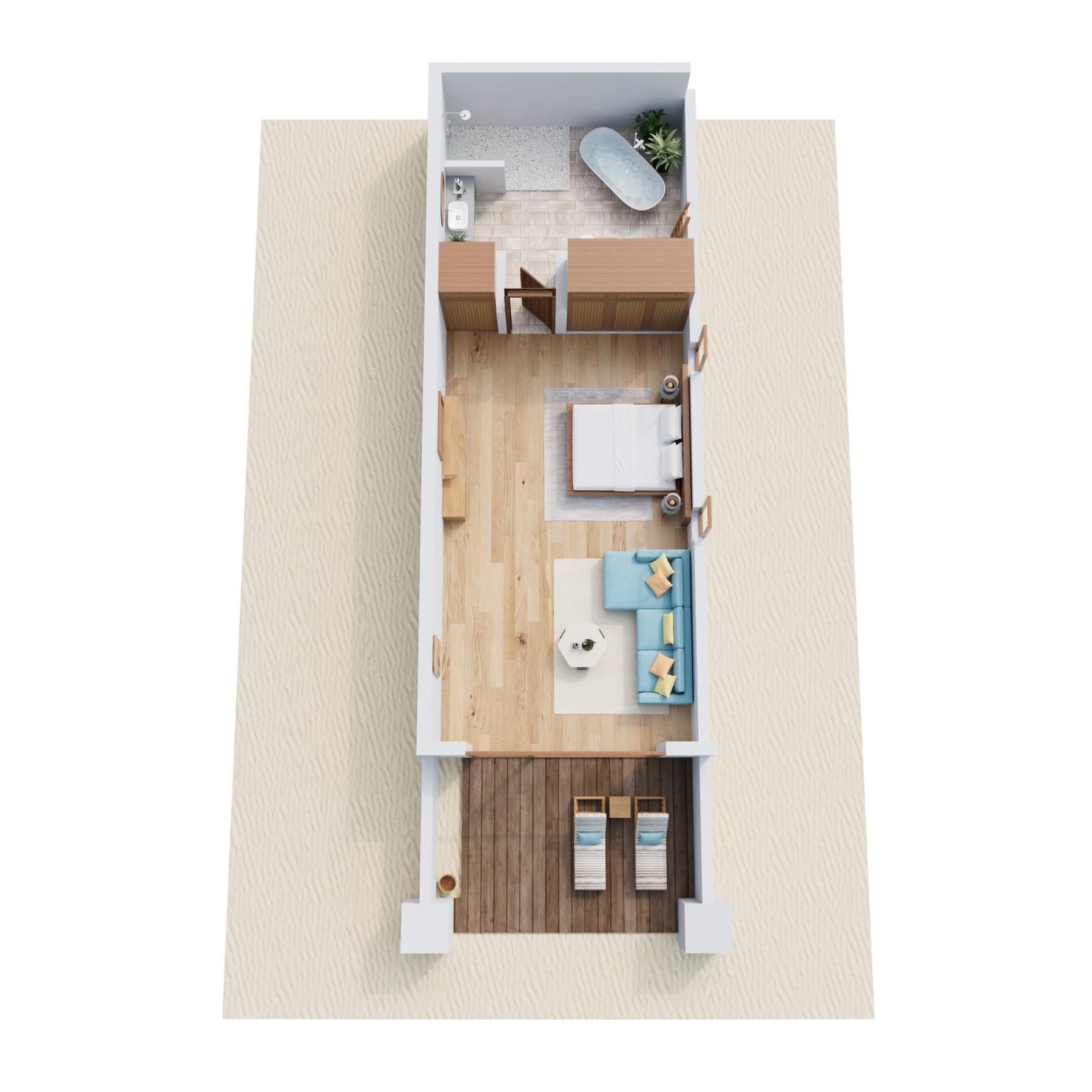 Deluxe Sunset Villa floor plan