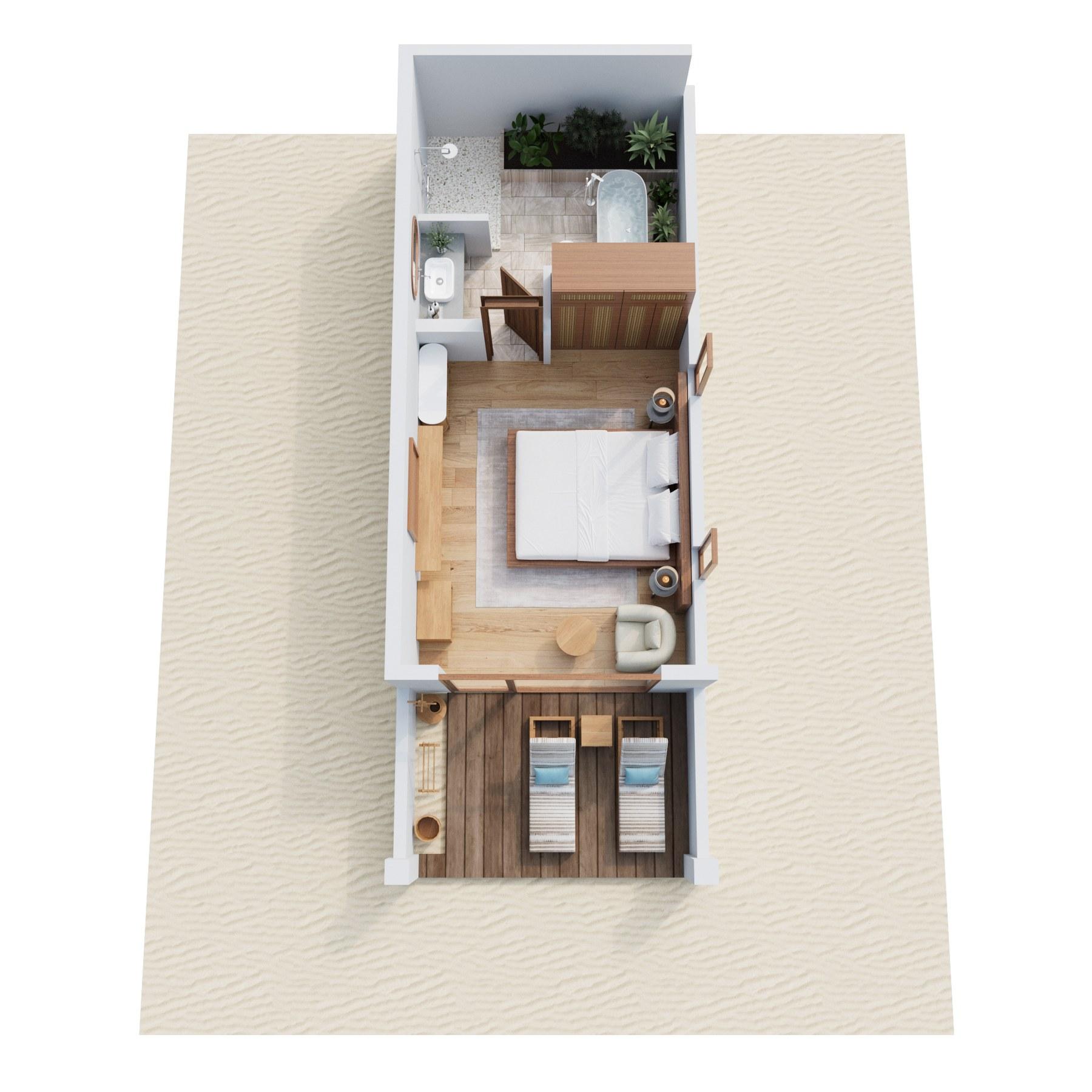 Sunset Beach Villa floor plan