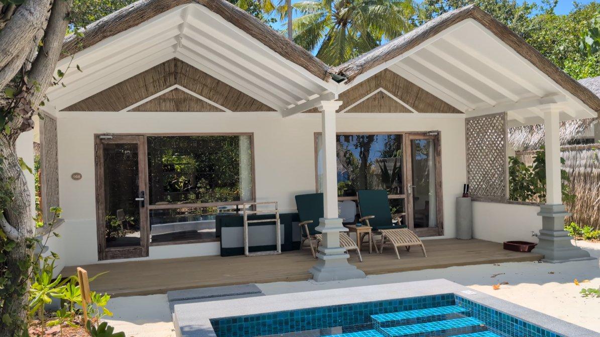 Sunset Beach Villa with Pool at NH Collection Maldives Reethi Resort