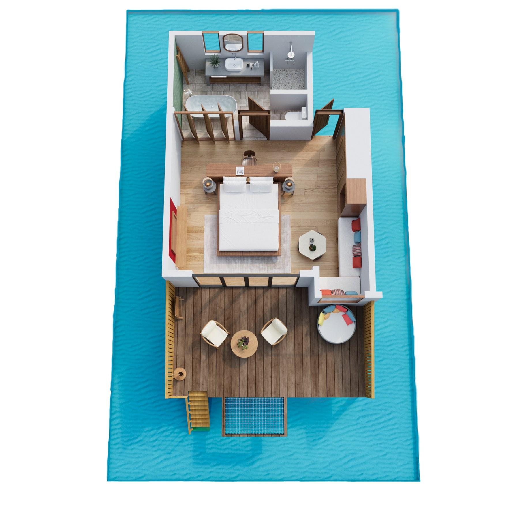 Overwater Villa floor plan