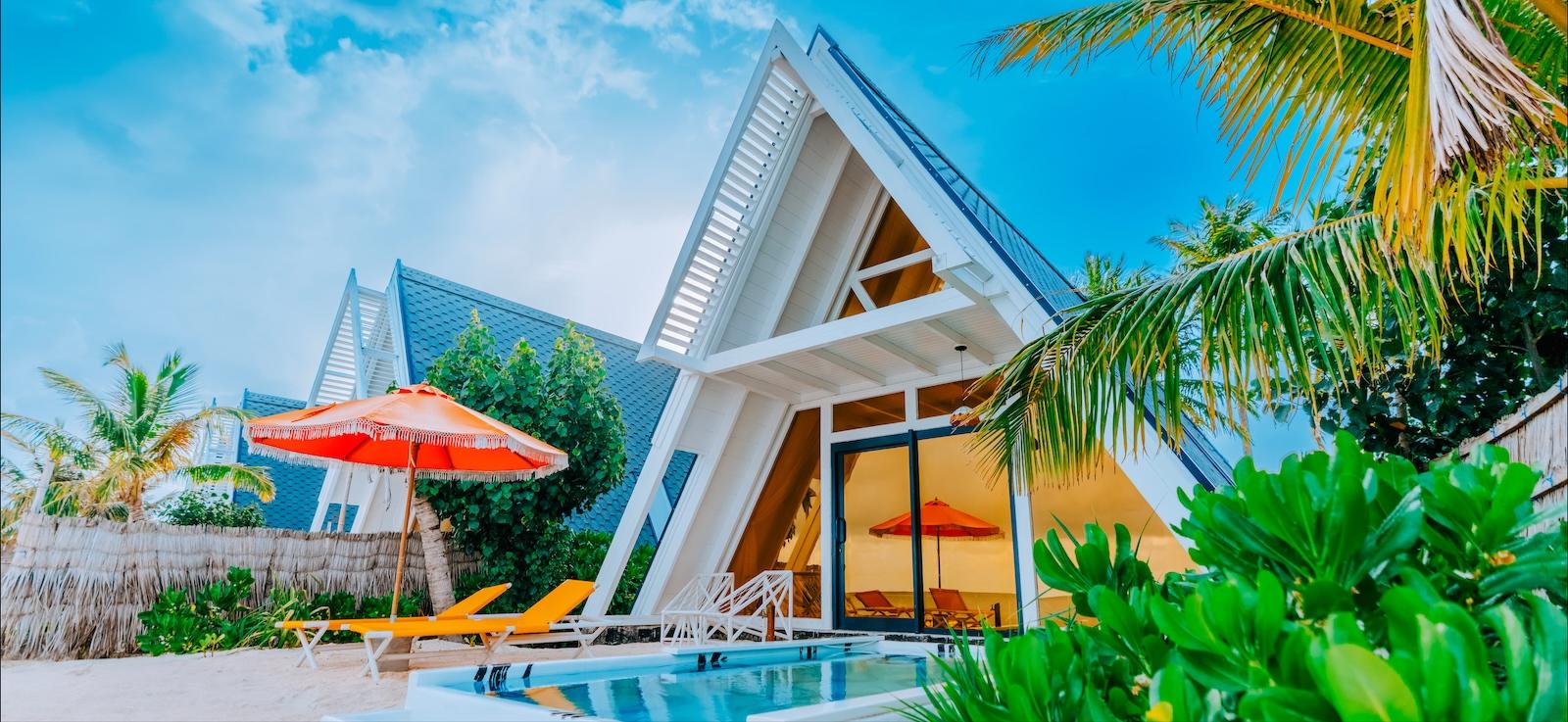Bodu Haruge Beach Villa with Pool at Oaga Art Resort Maldives - Greatest All Inclusive Plan in the, view 1