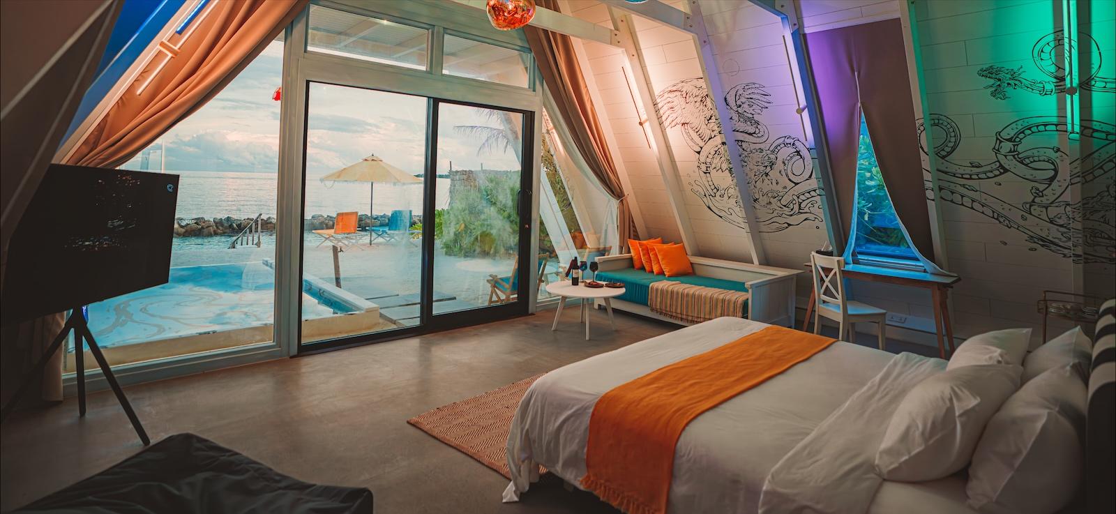 Bodu Haruge Beach Villa with Pool at Oaga Art Resort Maldives - Greatest All Inclusive Plan in the, view 3