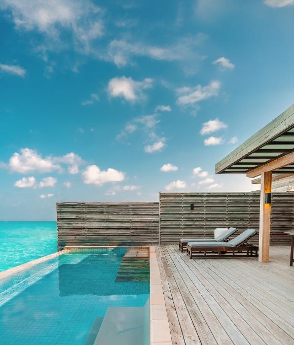Sunrise Water Villa with Private Pool at Kuda Villingili Resort, view 5