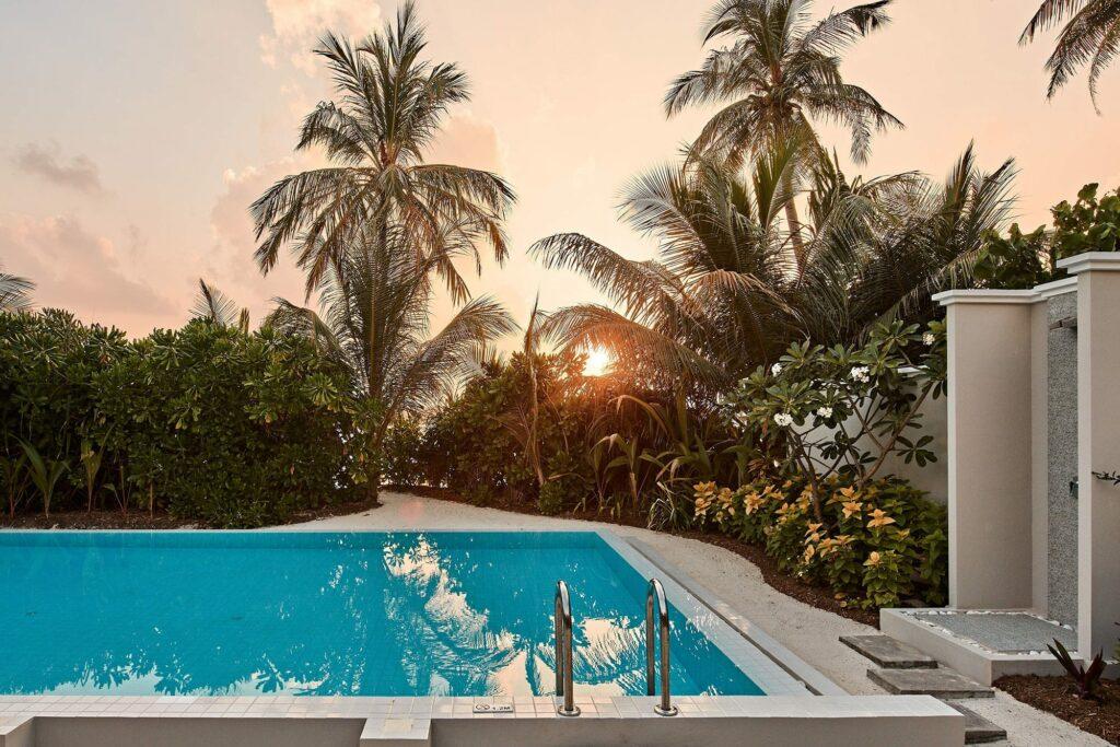 Two Bedroom Beach Villa with Pool at Finolhu, a Seaside Collection Resort