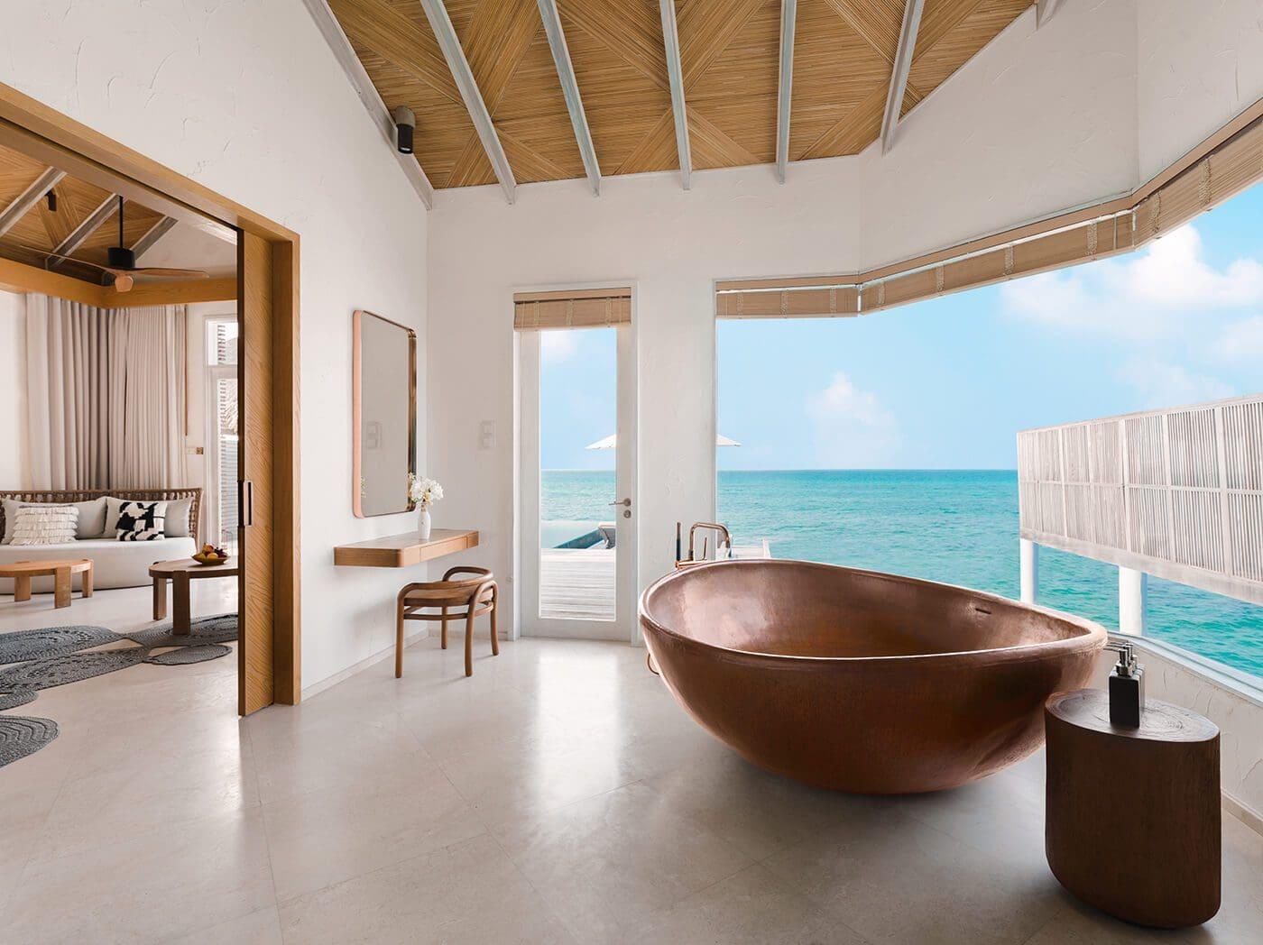Two Bedroom Sunset Water Villa with Pool at Sirru Fen Fushi Private Lagoon Resort, view 1