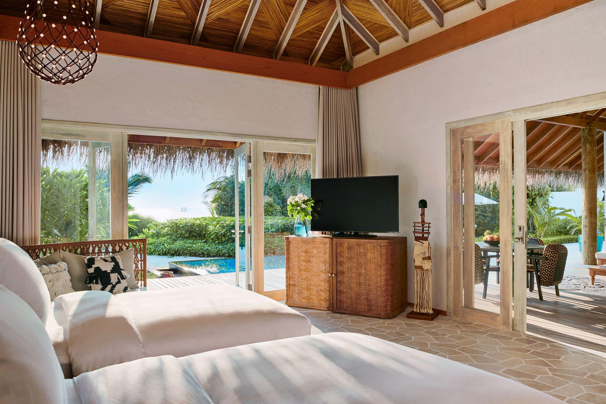 Three Bedroom Sunset Beach Villa with Pool at Sirru Fen Fushi Private Lagoon Resort, view 1