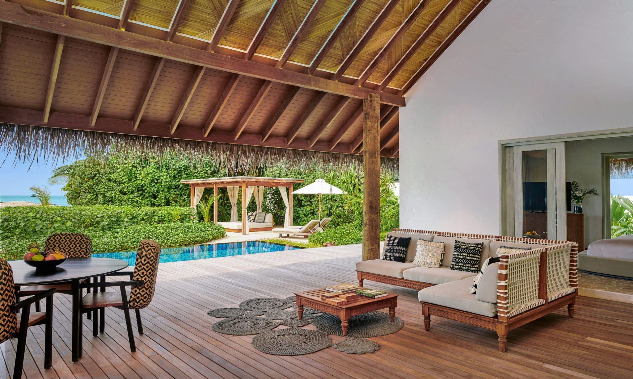Three Bedroom Sunset Beach Villa with Pool at Sirru Fen Fushi Private Lagoon Resort, view 2