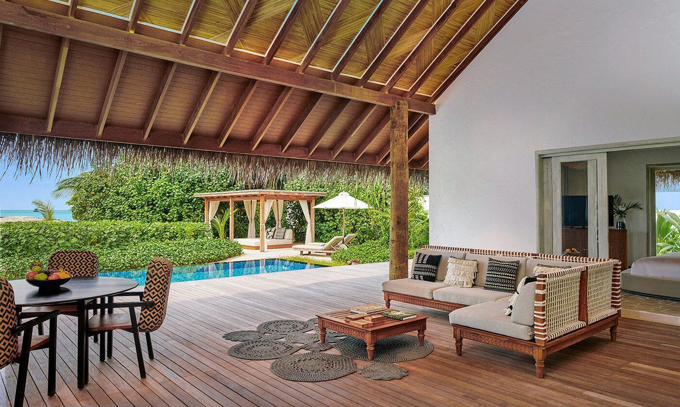 Three Bedroom Sunset Beach Villa with Pool at Sirru Fen Fushi Private Lagoon Resort, view 3