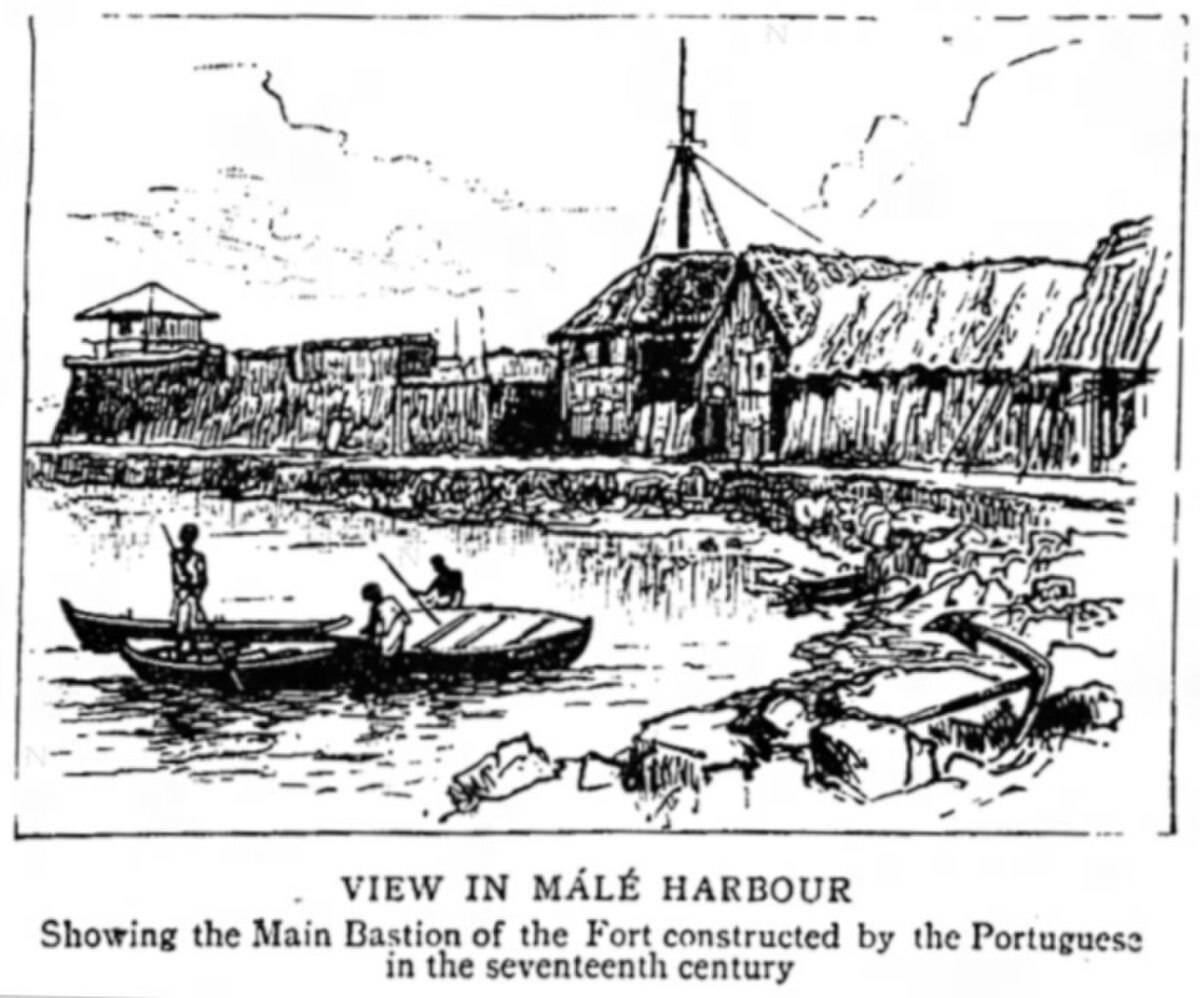 Malé harbour as illustrated in The Graphic, 1886