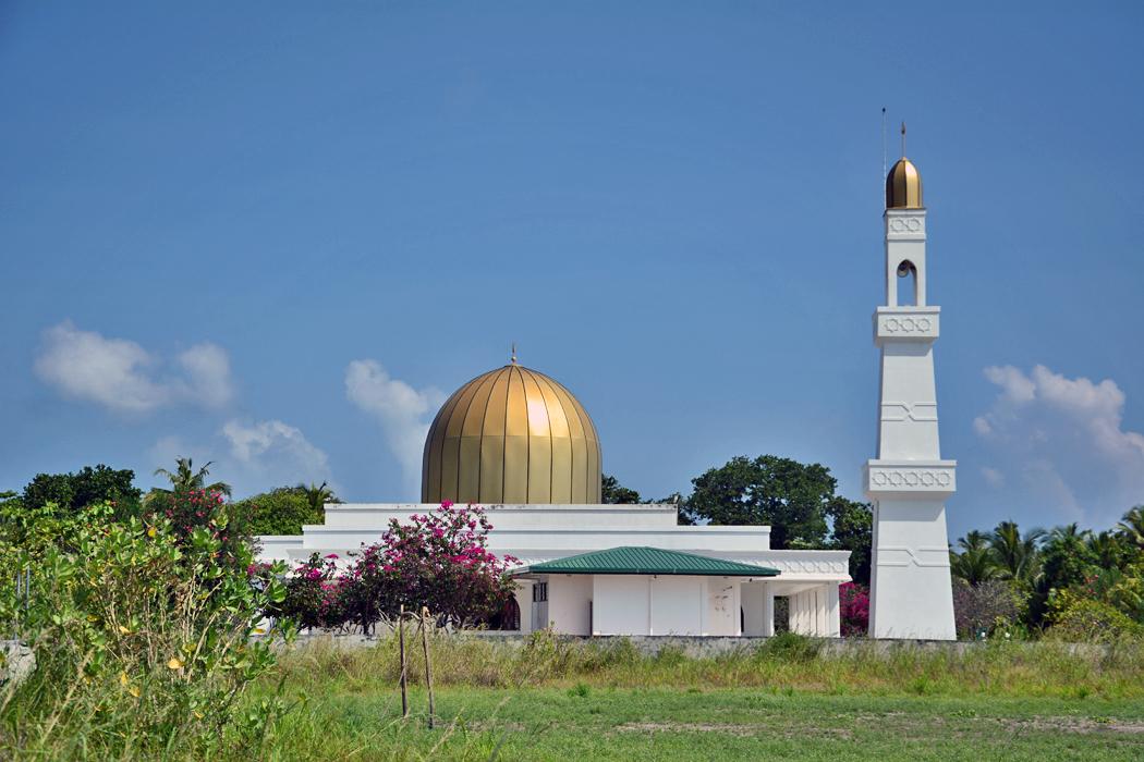 The coral mosque on Utheemu island, drawn from in Thakurufaanu's recruitment.