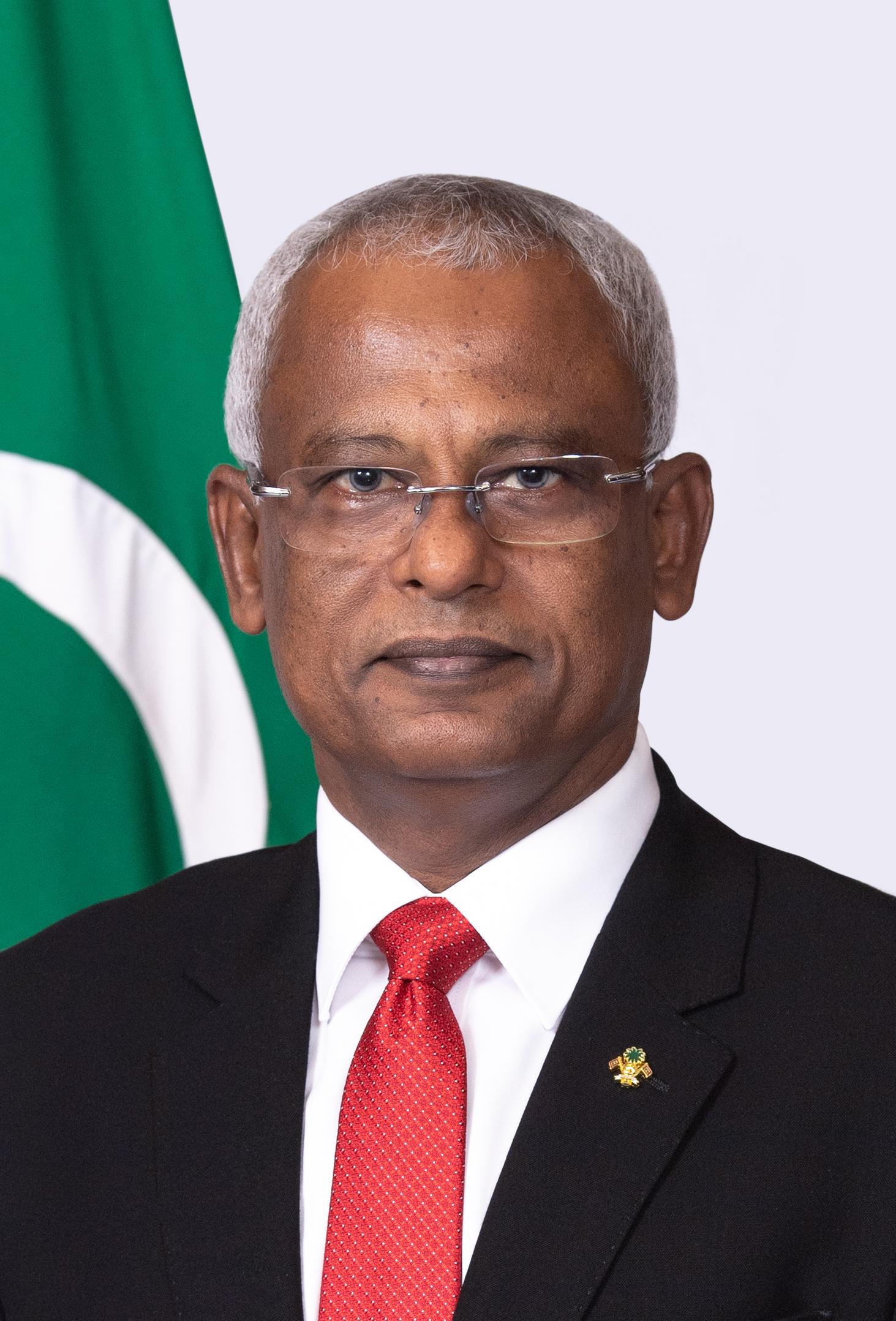 Official portrait of President Ibrahim Mohamed Solih