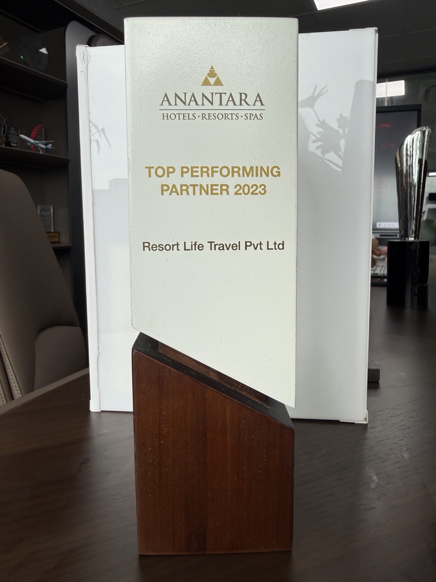 Top Performing Partner — Anantara Hotels, Resorts & Spas (2023)