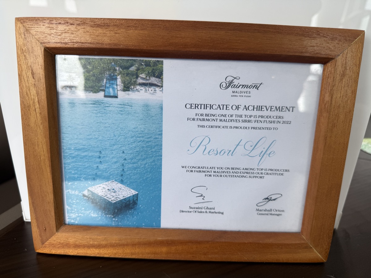 Top 15 Producers — Fairmont Maldives Sirru Fen Fushi (2022)