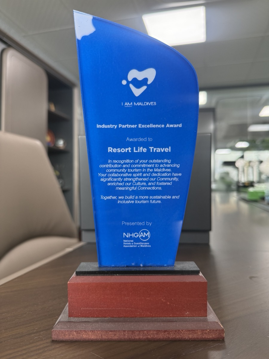 Industry Partner Excellence Award — NHGAM — National Hotels & Guesthouses Association of Maldives