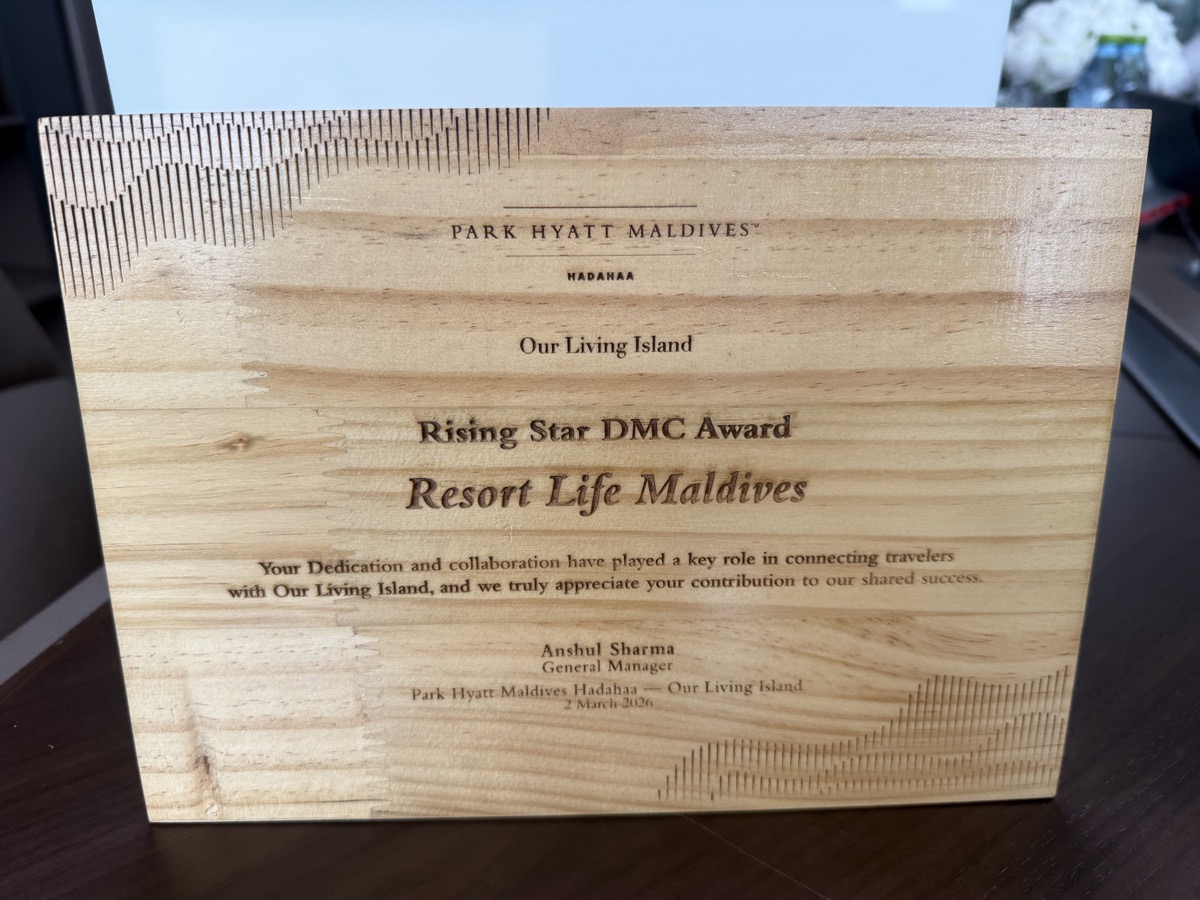 Rising Star DMC Award — Park Hyatt Maldives Hadahaa (2026)