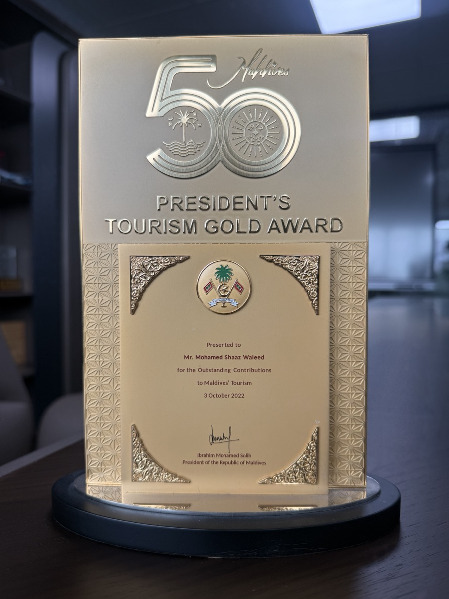 President's Tourism Gold Award — President of the Republic of Maldives (2022)