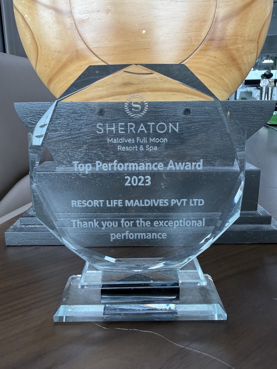 Top Performance Award — Sheraton Maldives Full Moon Resort & Spa (2023)